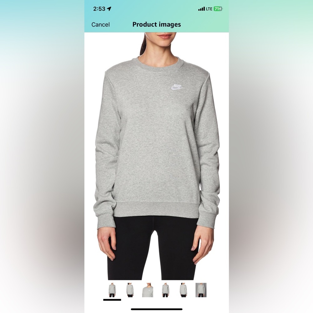 Women’s Nike sweatshirt